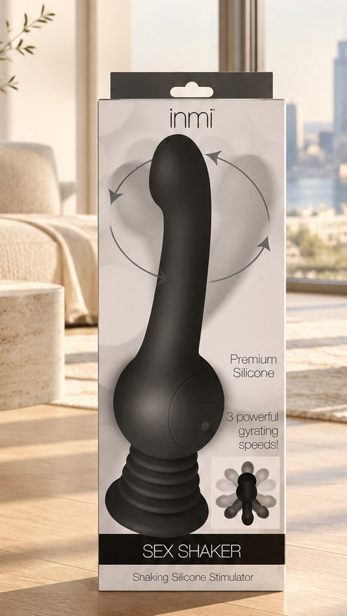 Sex shaker packaging with 'inmi' branding on a white background