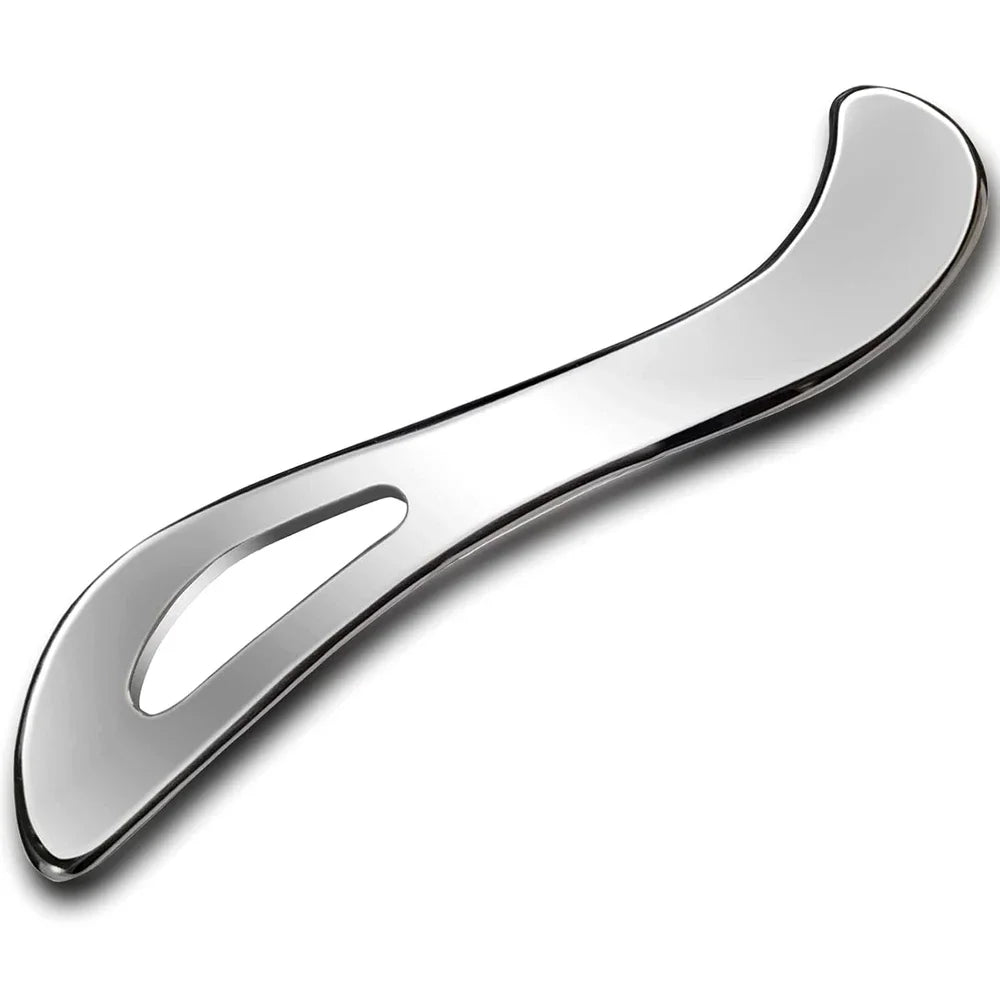 Stainless Steel Guasha Scraping Massage Tool for Soft Tissue, Physical Therapy Stuff Used for Back, Legs, Arms, Neck, Shoulder