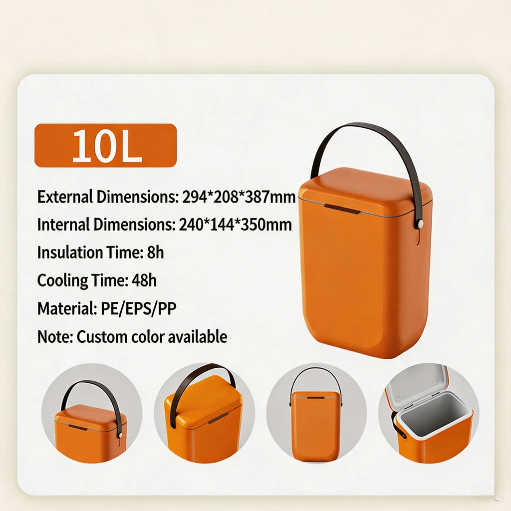 Food-Grade Material Insulated Box with Handle, Multiple Specifications, PU High-End Feel, Light Luxury Refrigerated Gift Box, OEM Customization