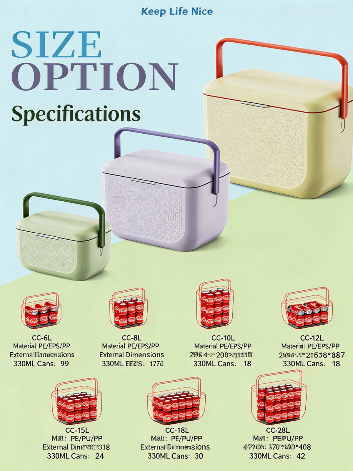 Food-Grade Material Insulated Box with Handle, Multiple Specifications, PU High-End Feel, Light Luxury Refrigerated Gift Box, OEM Customization