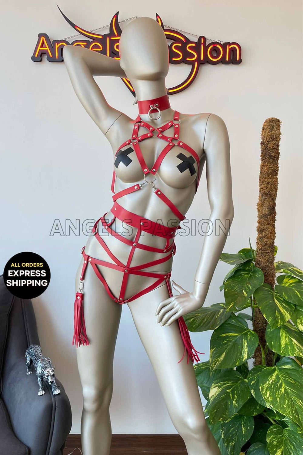 Red Leather Sex Clothes