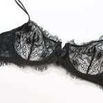 Kiss me lace lingerie garter set