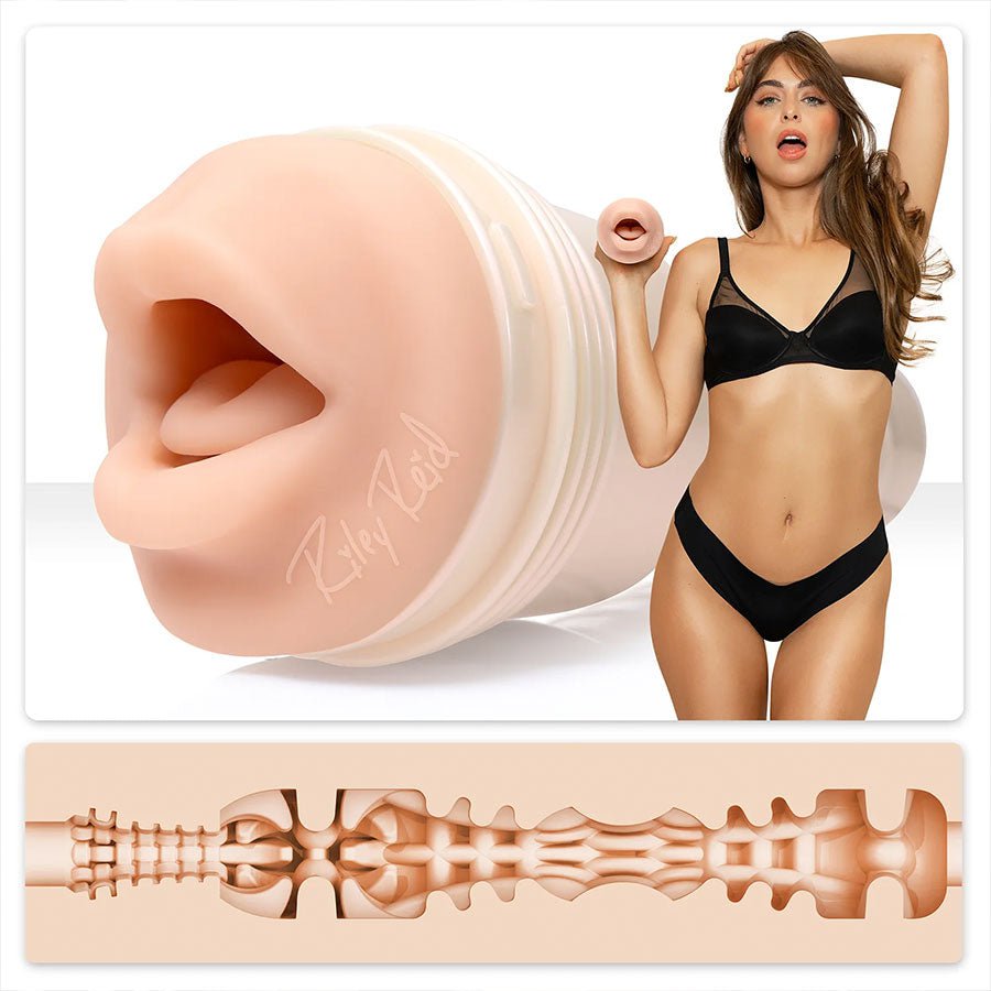 Riley Reid Fleshlight Girls Insomnia Texture Discreet Mouth Masturbator