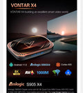 X4 Amlogic S905X4 Smart TV Box Android 11 4GB 128GB 32GB 64GB Wifi BT AV1 Media Player TV Box 4K 1000M Set Top Box