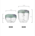 500/900ML Manual Meat Mincer Garlic Chopper Rotate Garlic Press Crusher Vegetable Onion Cutter Kitchen Cooking Accessories