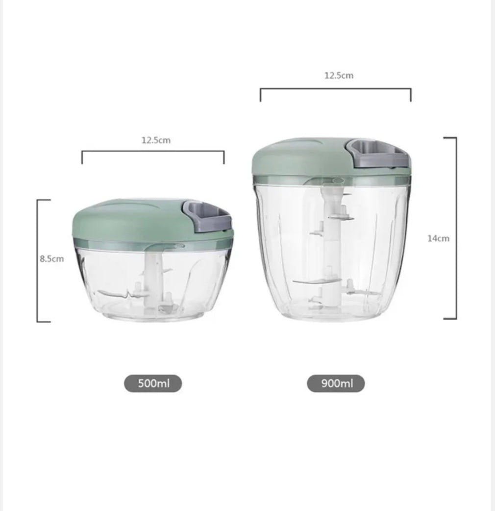 500/900ML Manual Meat Mincer Garlic Chopper Rotate Garlic Press Crusher Vegetable Onion Cutter Kitchen Cooking Accessories
